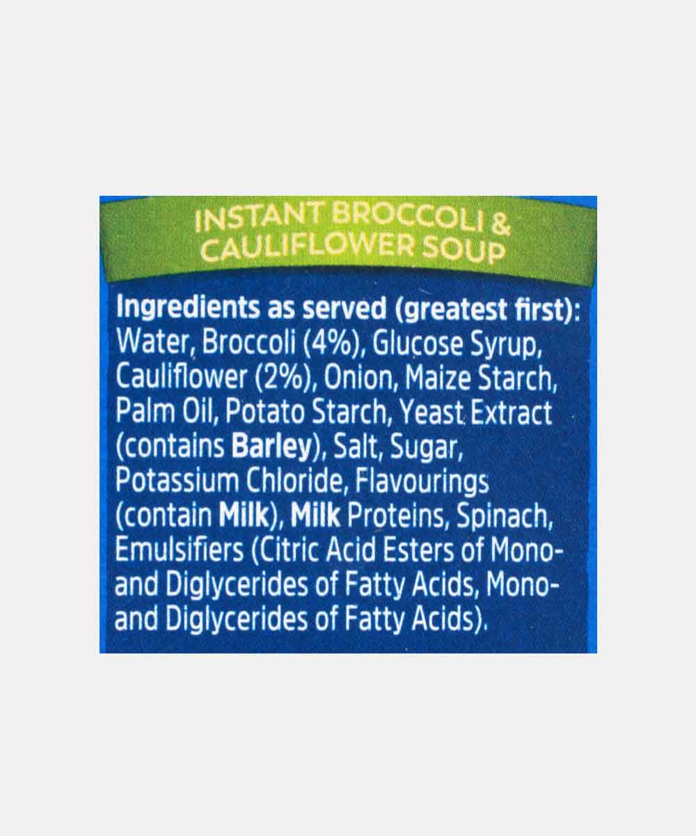 Batchelors Broccoli & Cauliflower Soup 101 Gm - Image 4