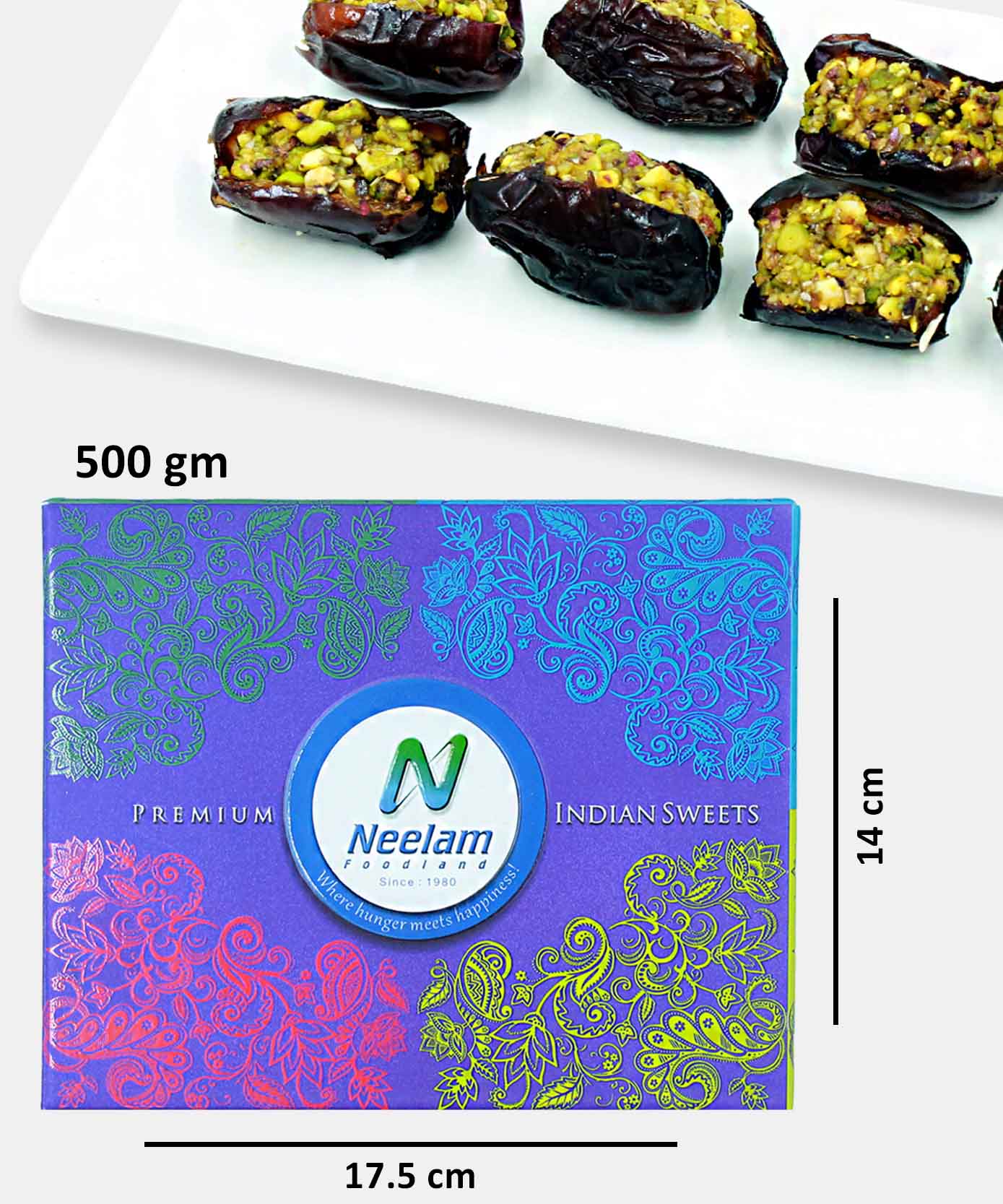 Pista Elaichi Dates Sweet 500 Gm - Image 3