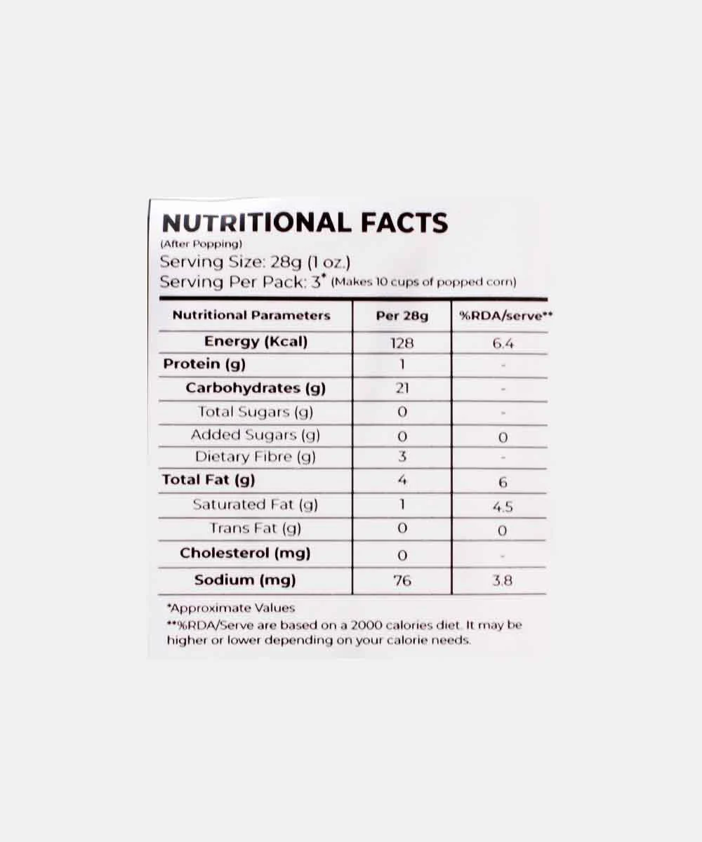 Pvr Natural Microwave Popcorn 88 Gm - Image 3