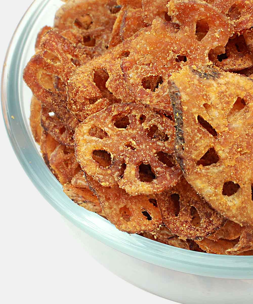 Stem Lotus Chips Lemon Chilli Seasoning 100 Gm - Image 3