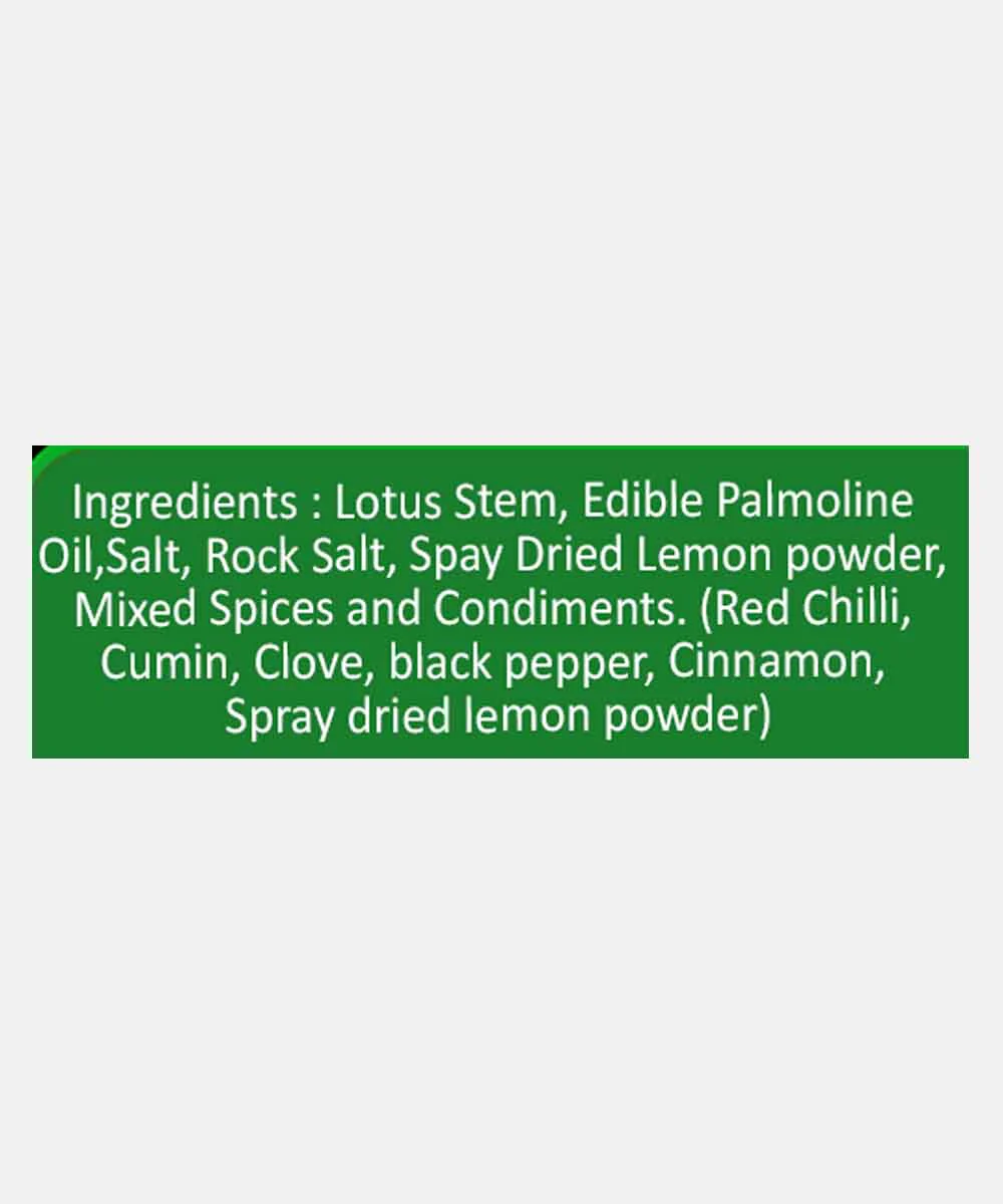 Stem Lotus Chips Lemon Chilli Seasoning 100 Gm - Image 5